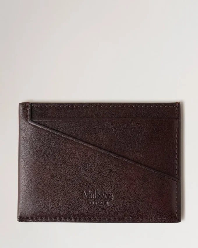 Camberwell Credit Card Slip Dark Chocolate Two-Tone Leather