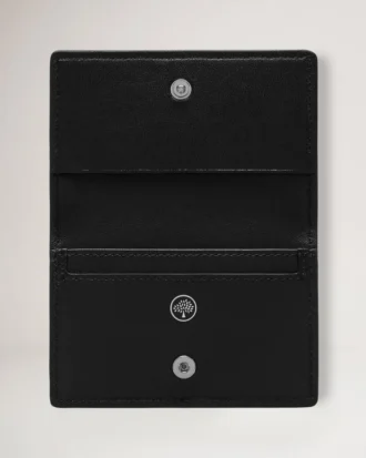 Card Case Black Small Classic Grain Men