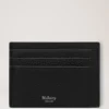 Card Holder Black Small Classic Grain Men