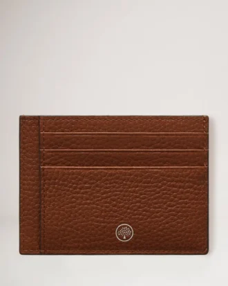 Card Holder Oak Two-Tone Small Classic Grain Men