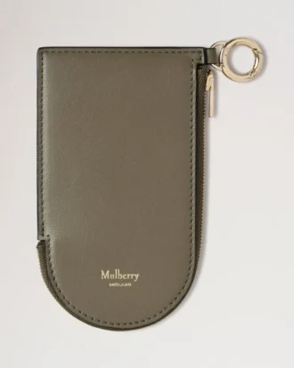 Cardholder Keyring Linen Green Micro Classic Grain