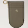 Cardholder Keyring Linen Green Micro Classic Grain Cardholder Keyring Linen Green Micro Classic Grain