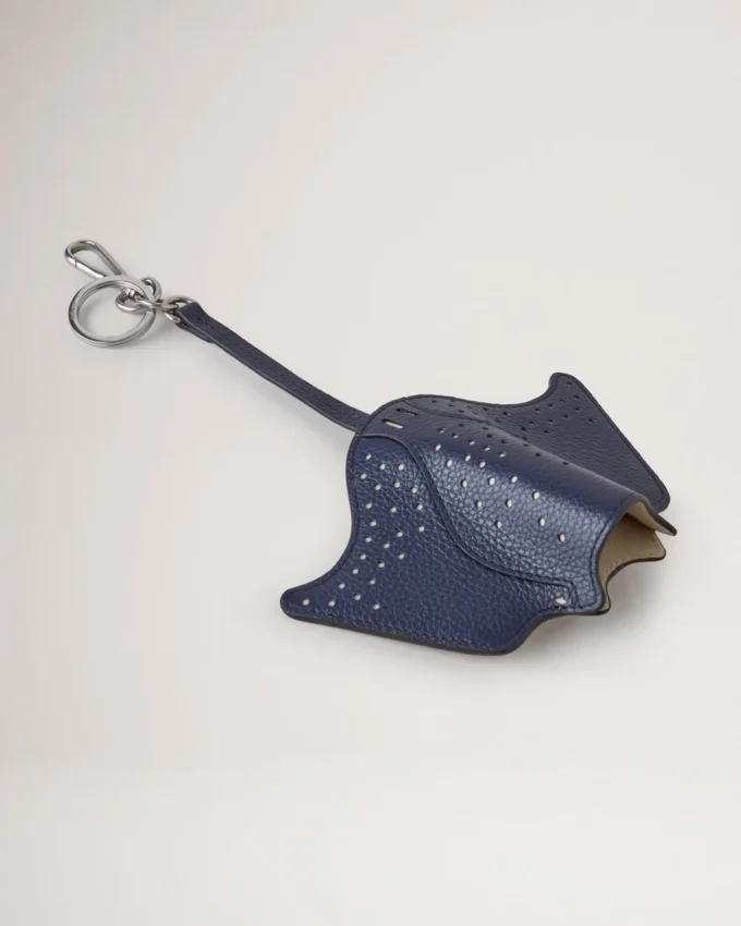 Case Keyring – Manta Ray Oxford Blue Small Classic Grain Case Keyring – Manta Ray Oxford Blue Small Classic Grain