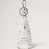 Case Keyring – Owl White Silky Calf Women Case Keyring – Owl White Silky Calf Women