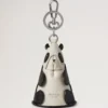 Case Keyring – Panda Black & Eggshell Small Classic Grain Case Keyring – Panda Black & Eggshell Small Classic Grain