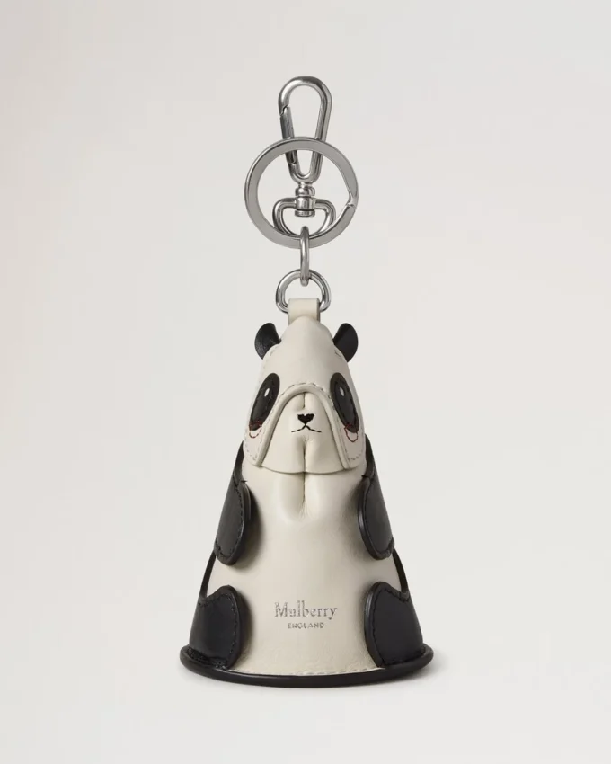 Case Keyring – Panda Black & Eggshell Small Classic Grain Case Keyring – Panda Black & Eggshell Small Classic Grain