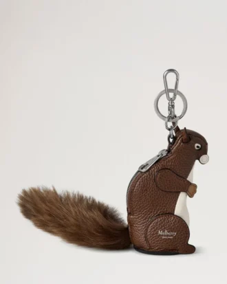 Case Keyring – Squirrel Multicolour Mixed Leathers & Shearling