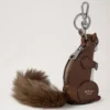 Case Keyring – Squirrel Multicolour Mixed Leathers & Shearling