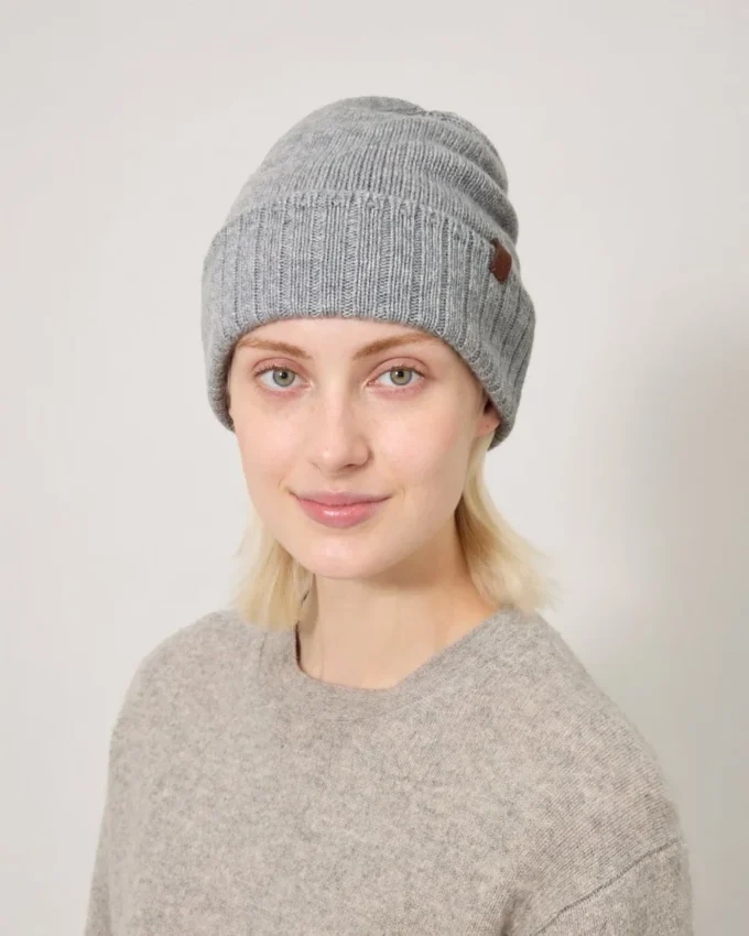 Cashmere Beanie Grey Melange Cashmere Men Cashmere Beanie Grey Melange Cashmere Men