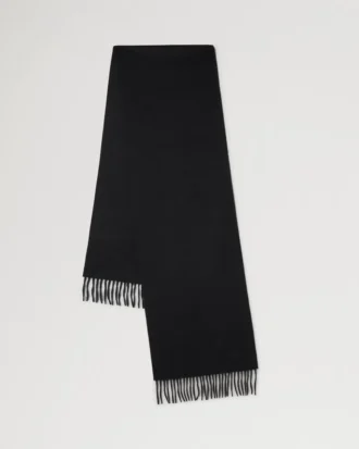 Cashmere Scarf Black Cashmere Women