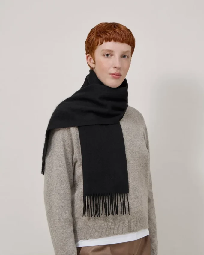 Cashmere Scarf Black Cashmere Women Cashmere Scarf Black Cashmere Women