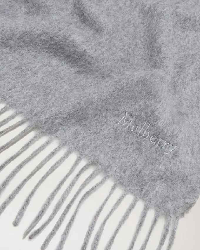 Cashmere Scarf Light Grey Melange Cashmere Wool Cashmere Scarf Light Grey Melange Cashmere Wool