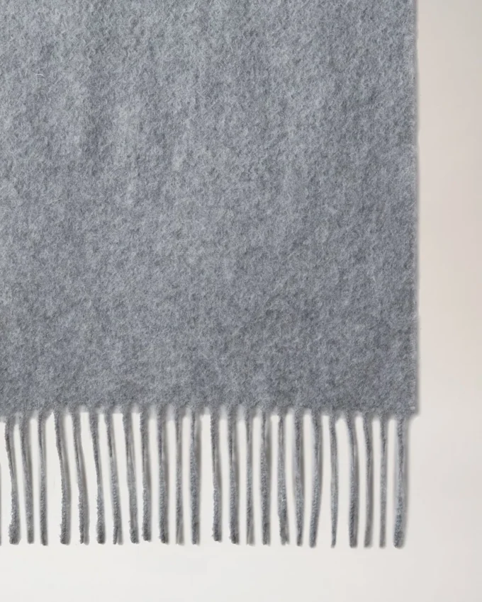 Cashmere Scarf Light Grey Melange Cashmere Wool Cashmere Scarf Light Grey Melange Cashmere Wool