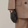 Chain Driving Gloves Black Nappa Women Chain Driving Gloves Black Nappa Women