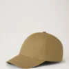 Check Lined Baseball Cap Camel Cotton Men Check Lined Baseball Cap Camel Cotton Men