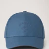 Check Lined Baseball Cap Denim Cotton Men Check Lined Baseball Cap Denim Cotton Men