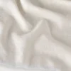 Check & Tree Rectangular Scarf Cream Wool Blend