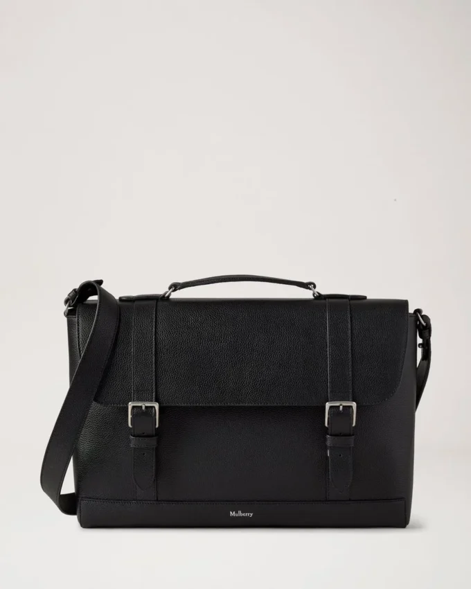 Chiltern Briefcase Black Small Classic Grain Men Chiltern Briefcase Black Small Classic Grain Men
