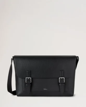 Chiltern Crossbody Messenger Black Small Classic Grain