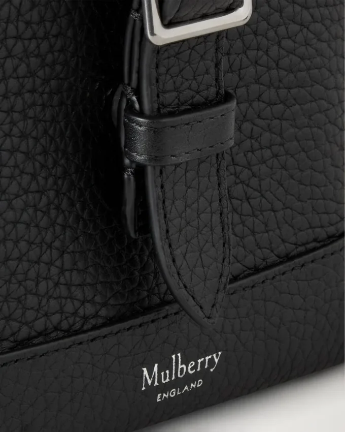 Chiltern Phone Pouch Black Small Classic Grain Men Chiltern Phone Pouch Black Small Classic Grain Men