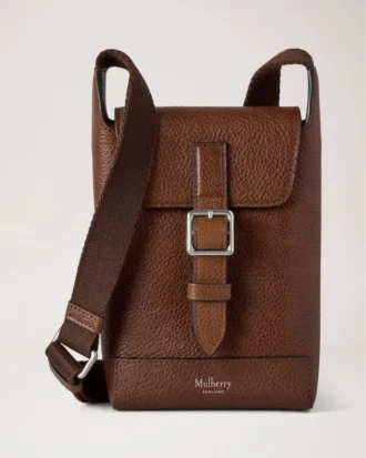 Chiltern Phone Pouch Oak Natural Vegetable Tanned