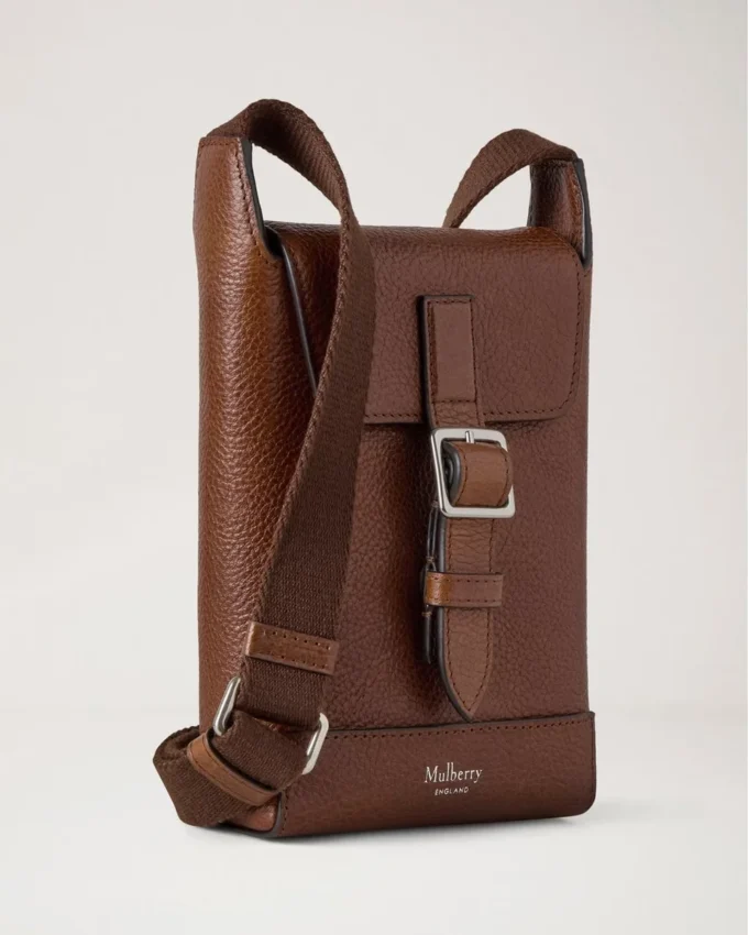 Chiltern Phone Pouch Oak Natural Vegetable Tanned