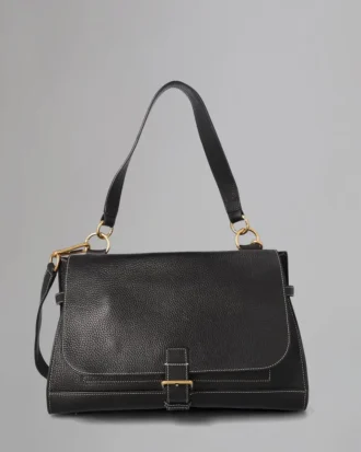 Chiltern Satchel Pre-Loved Black Grain Vegetable Tanned