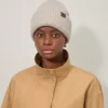 Chunky Ribbed Beanie Oat Lambswool Men