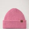 Chunky Ribbed Beanie Rhubarb Lambswool Men