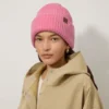 Chunky Ribbed Beanie Rhubarb Lambswool Men