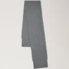 Chunky Ribbed Scarf Dark Grey Melange Lambswool Chunky Ribbed Scarf Dark Grey Melange Lambswool