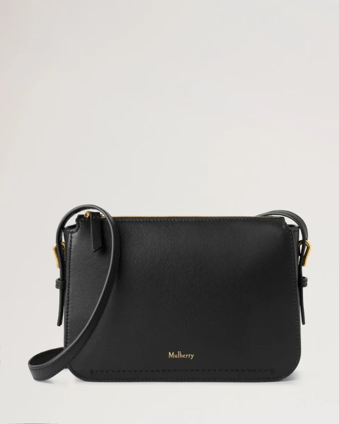 Clovelly Pouch Black Micro Classic Grain Gifts