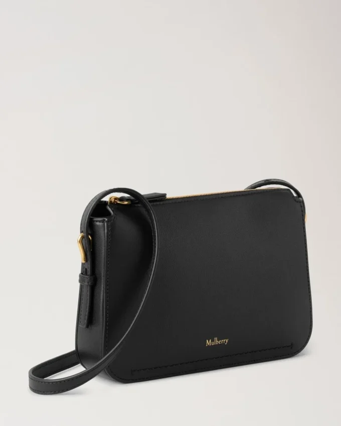 Clovelly Pouch Black Micro Classic Grain Gifts