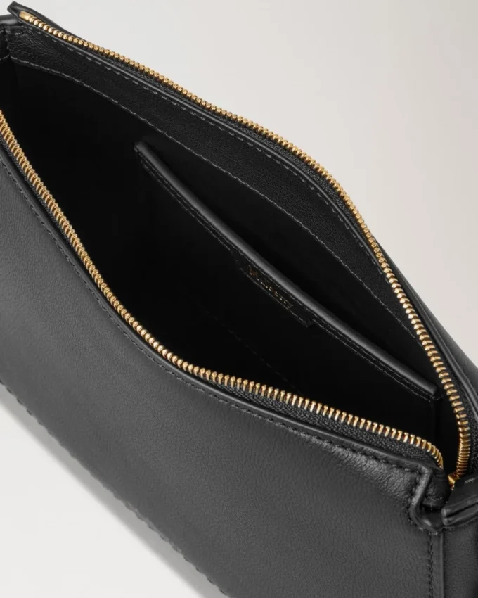Clovelly Pouch Black Micro Classic Grain Gifts