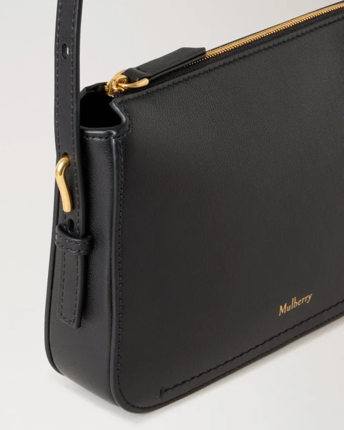 Clovelly Pouch Black Micro Classic Grain Gifts