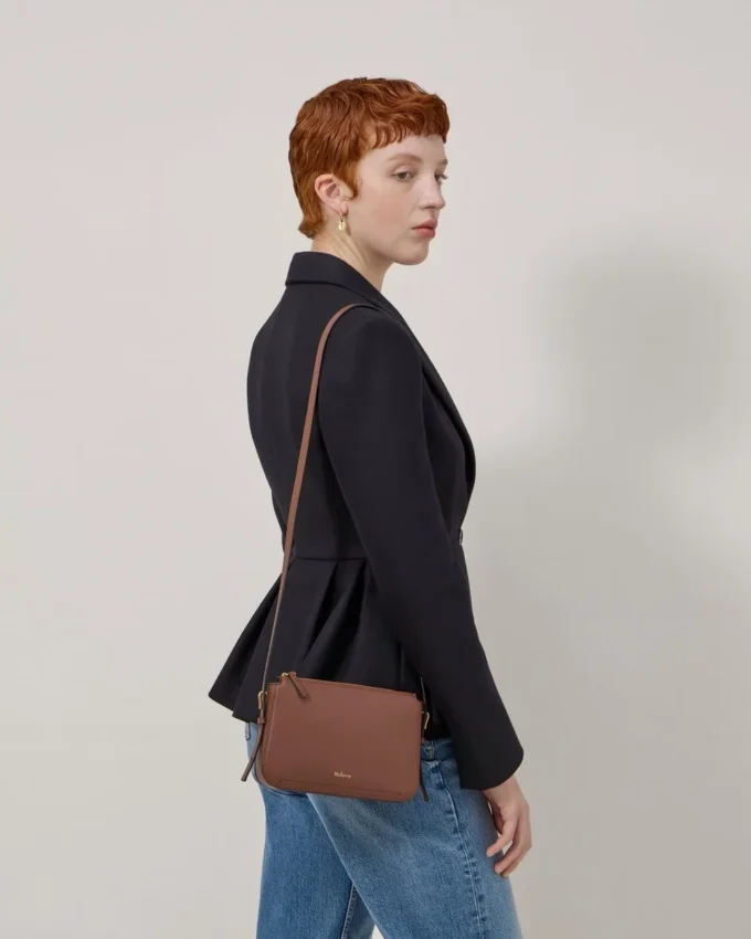 Clovelly Pouch Bright Oak Micro Classic Grain Gifts
