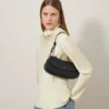 Clovelly Shoulder Bag Black Micro Classic Grain Clovelly Shoulder Bag Black Micro Classic Grain