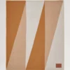 Colour Block Blanket Teak & Cream Lambswool Women Colour Block Blanket Teak & Cream Lambswool Women