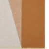 Colour Block Blanket Teak & Cream Lambswool Women Colour Block Blanket Teak & Cream Lambswool Women