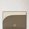 Compact Cardholder Eggshell & Linen Green Micro Classic Grain Compact Cardholder Eggshell & Linen Green Micro Classic Grain