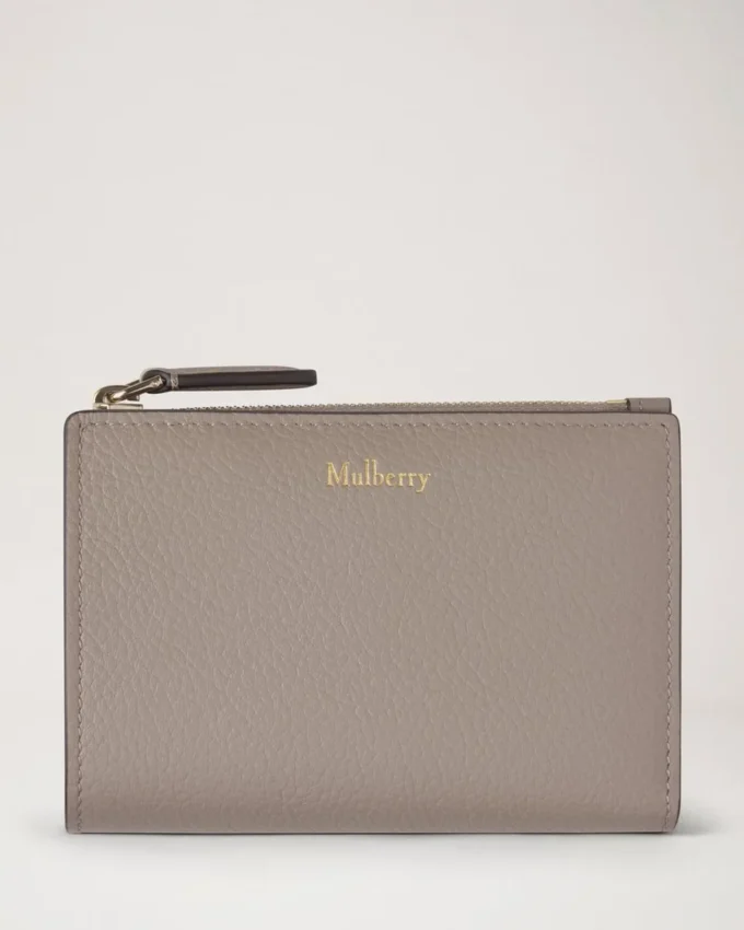 Continental Bifold Zipped Wallet Cashmere Taupe Small Classic Grain Continental Bifold Zipped Wallet Cashmere Taupe Small Classic Grain