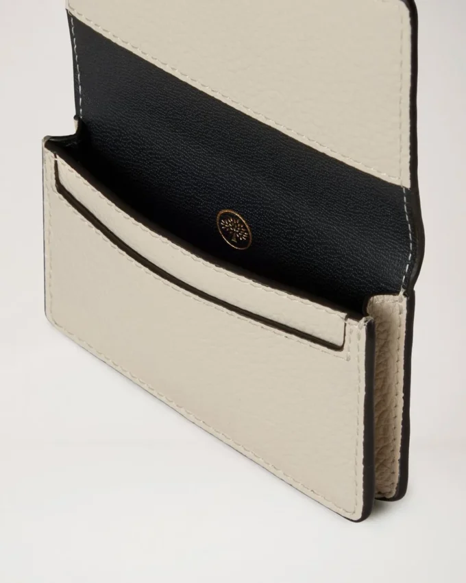 Continental Card Case Chalk Small Classic Grain Continental Card Case Chalk Small Classic Grain