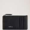 Continental Long Zipped Card Holder Black Small Classic Grain Continental Long Zipped Card Holder Black Small Classic Grain