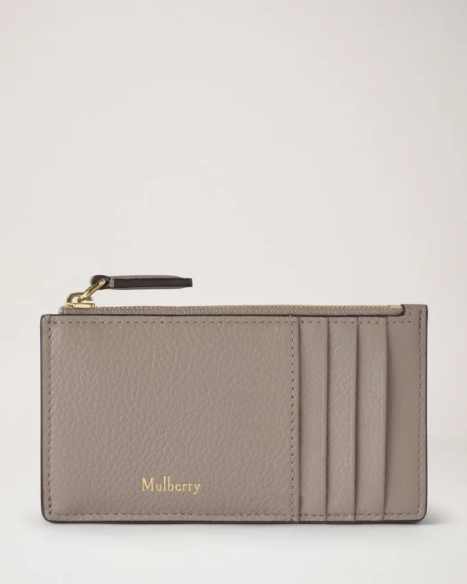 Continental Long Zipped Card Holder Cashmere Taupe Small Classic Grain Continental Long Zipped Card Holder Cashmere Taupe Small Classic Grain
