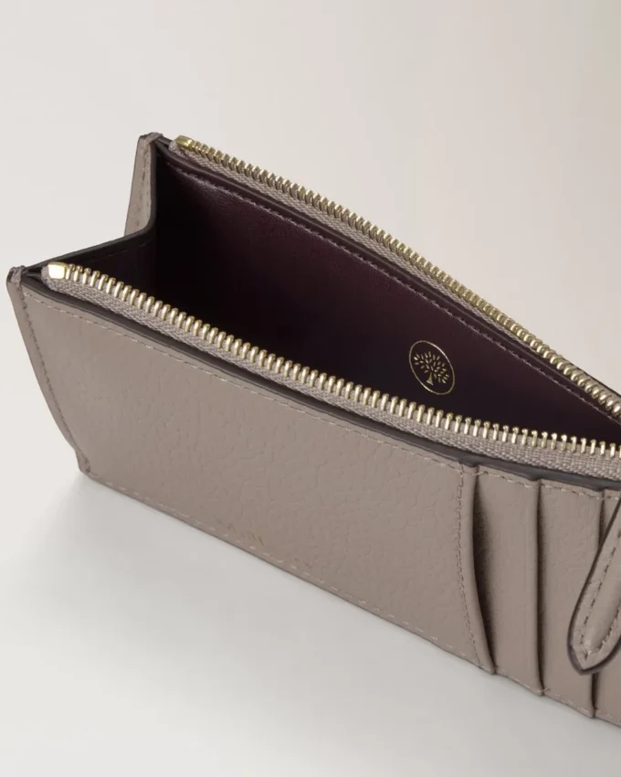 Continental Long Zipped Card Holder Cashmere Taupe Small Classic Grain Continental Long Zipped Card Holder Cashmere Taupe Small Classic Grain