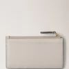 Continental Long Zipped Card Holder Chalk Small Classic Grain Continental Long Zipped Card Holder Chalk Small Classic Grain