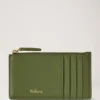 Continental Long Zipped Card Holder Fern Small Classic Grain Continental Long Zipped Card Holder Fern Small Classic Grain