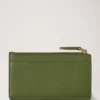 Continental Long Zipped Card Holder Fern Small Classic Grain Continental Long Zipped Card Holder Fern Small Classic Grain