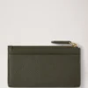 Continental Long Zipped Card Holder Juniper Green Small Classic Grain Continental Long Zipped Card Holder Juniper Green Small Classic Grain