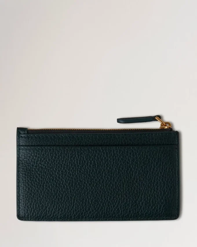 Continental Long Zipped Card Holder Mulberry Green Small Classic Grain Continental Long Zipped Card Holder Mulberry Green Small Classic Grain